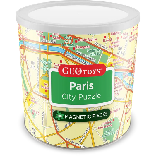 Paris City 100 Piece Magnetic Jigsaw Puzzle Geotoys