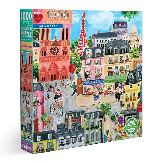 Paris in a Day 1000 Piece Jigsaw Puzzle eeBoo