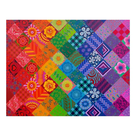 Patchwork Rainbow 1000 Piece Jigsaw Puzzle HOP