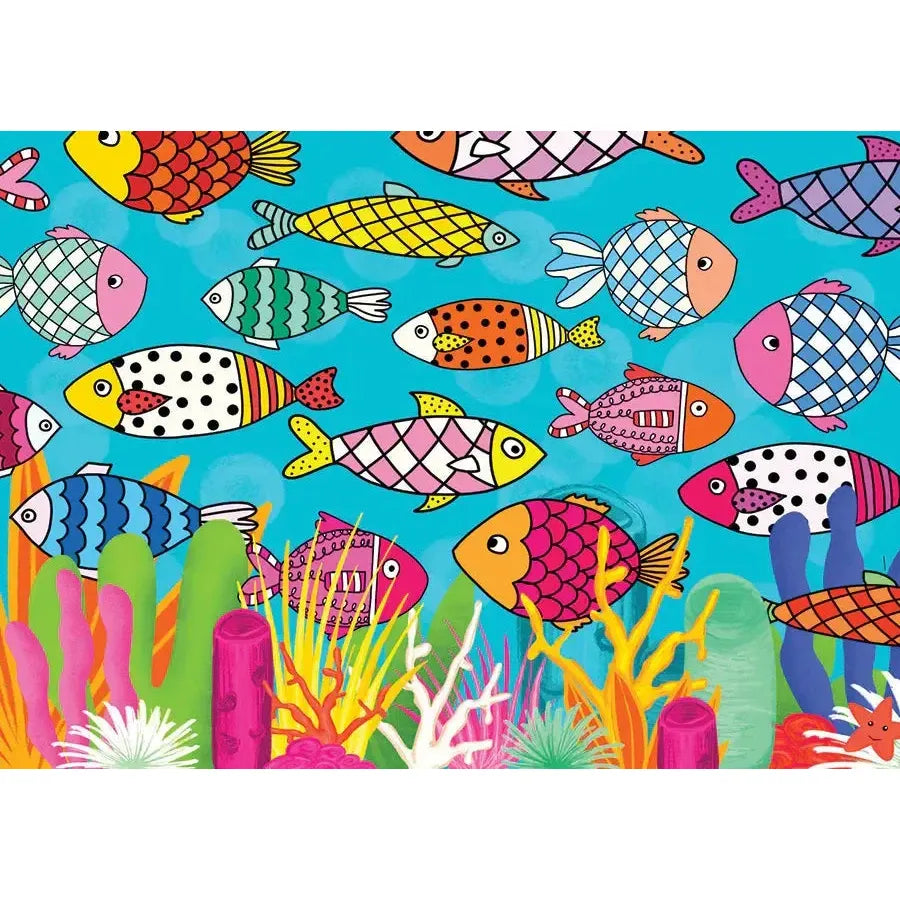 Patterned Fishes 1000 Piece Jigsaw Puzzle Enjoy