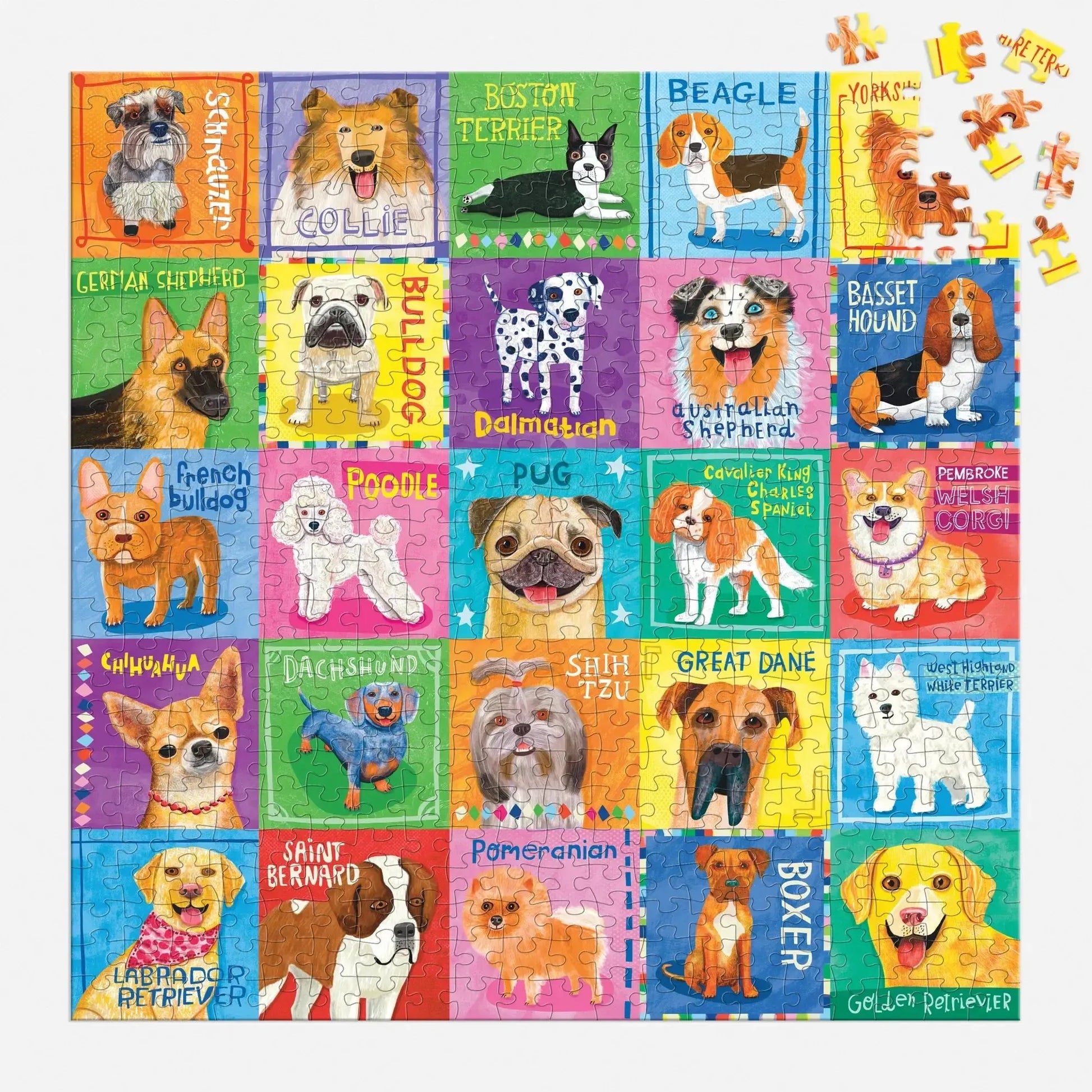 Pawsome Portraits 500 Piece Jigsaw Puzzle Mudpuppy