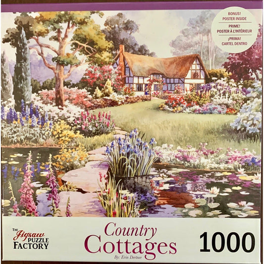 Peaceful Retreat Country Cottages 1000 Piece Jigsaw Puzzle Leap Year