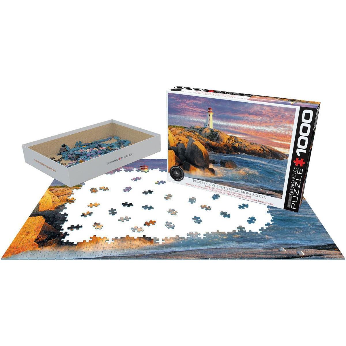 Peggy’s Cove Lighthouse Nova Scotia 1000 Piece Jigsaw Puzzle Eurographics