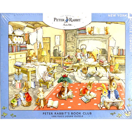 Peter Rabbit's Book Club 1000 Piece Jigsaw Puzzle NYPC