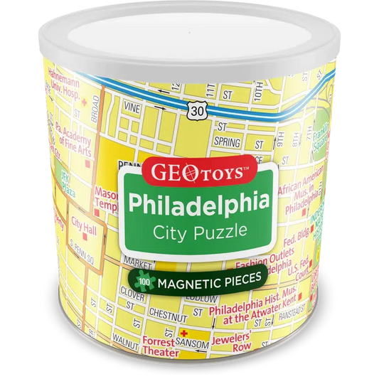 Philadelphia City 100 Piece Magnetic Jigsaw Puzzle Geotoys