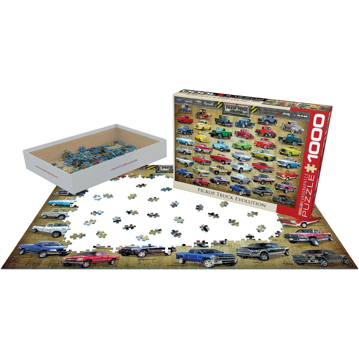 Pickup Truck Evolution 1000 Piece Jigsaw Puzzle Eurographics