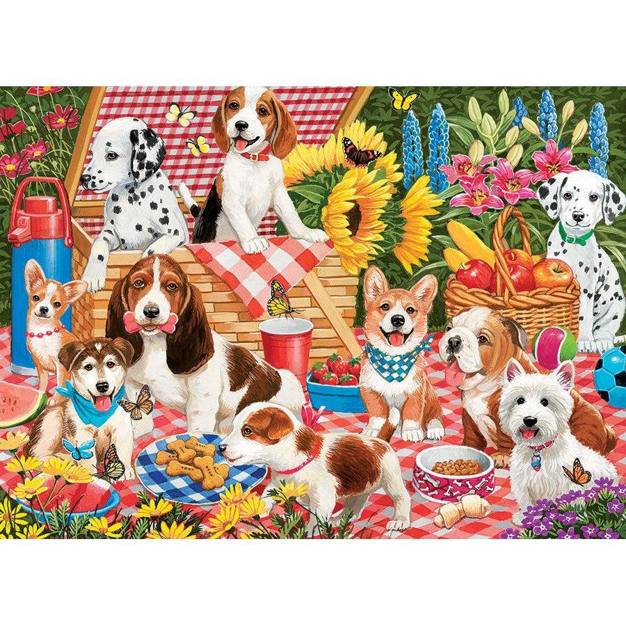 Picnic Party 350 Piece Family Jigsaw Puzzle Cobble Hill