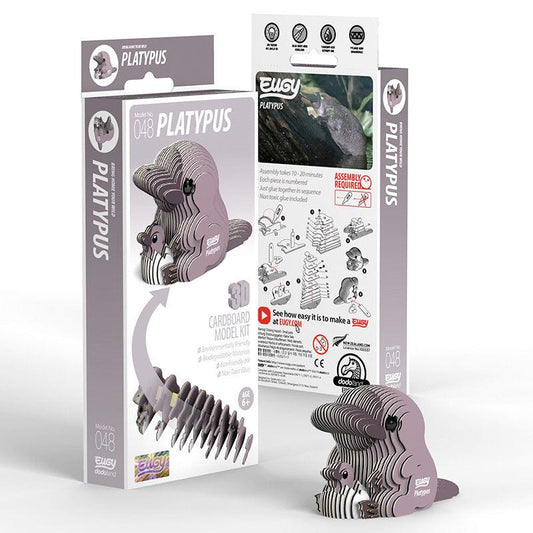Platypus 3D Cardboard Model Kit Eugy