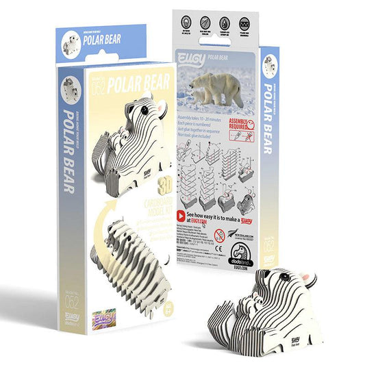Polar Bear 3D Cardboard Model Kit Eugy