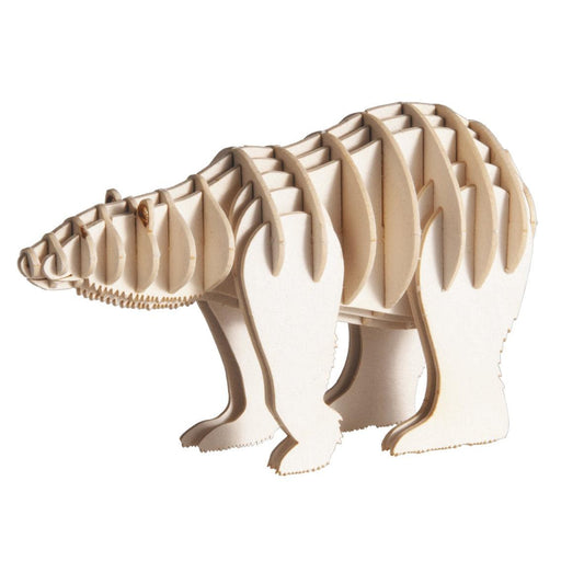 Polar Bear 3D Cardboard Model Kit Fridolin