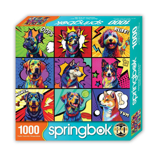 Pop Art Pups 1000 Piece Jigsaw Puzzle Springbok