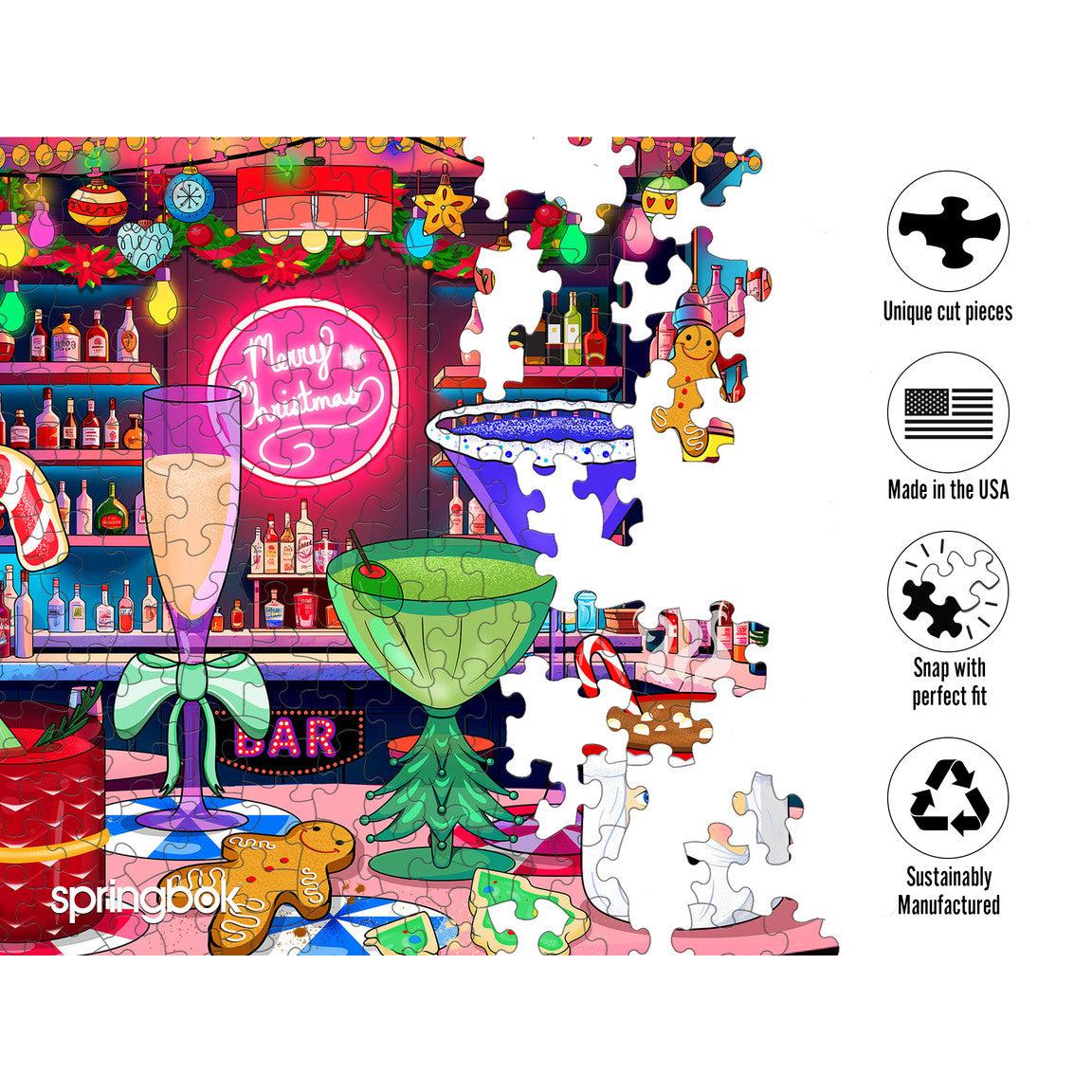 Pop-Up Christmas Cocktails 1000 Piece Jigsaw Puzzle Springbok