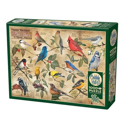 Popular Backyard Wild Birds of North America 1000 Piece Jigsaw Puzzle Cobble Hill