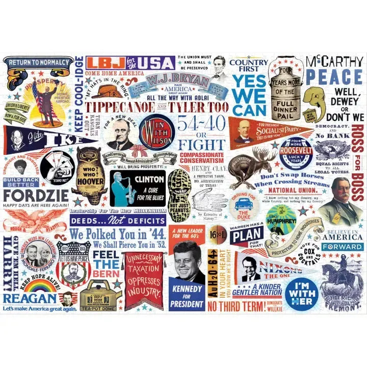 Presidential Campaign Slogans 1000 Piece Jigsaw Puzzle UPG
