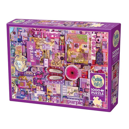 Purple 1000 Piece Jigsaw Puzzle Cobble Hill