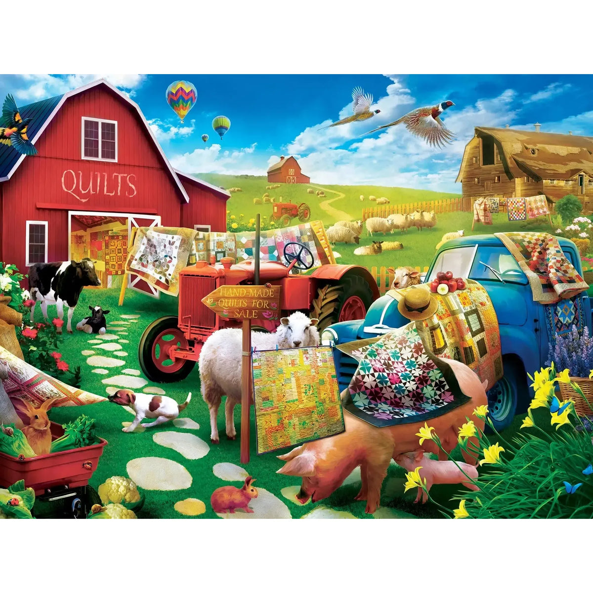 Quilt Country Green Acres 300 Piece Jigsaw Puzzle MasterPieces