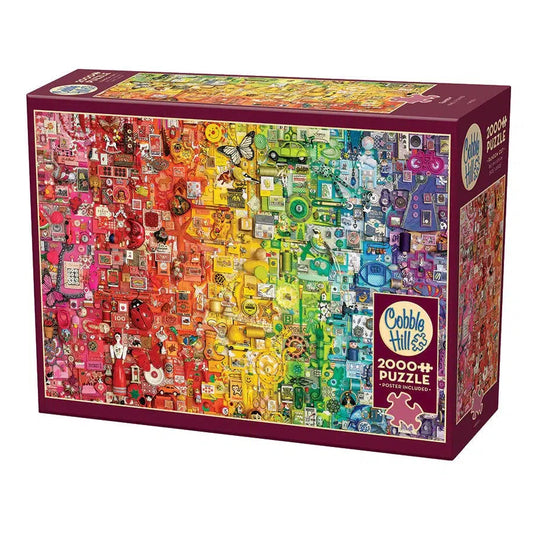 Rainbow 2000 Piece Jigsaw Puzzle Cobble Hill