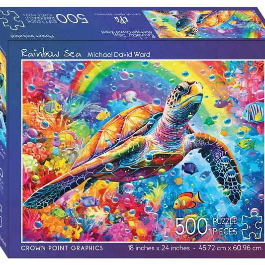 Rainbow Sea 500 Piece Soft Touch Jigsaw Puzzle Crown Point