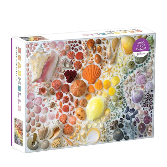 Rainbow Seashells 2000 Piece Jigsaw Puzzle Galison