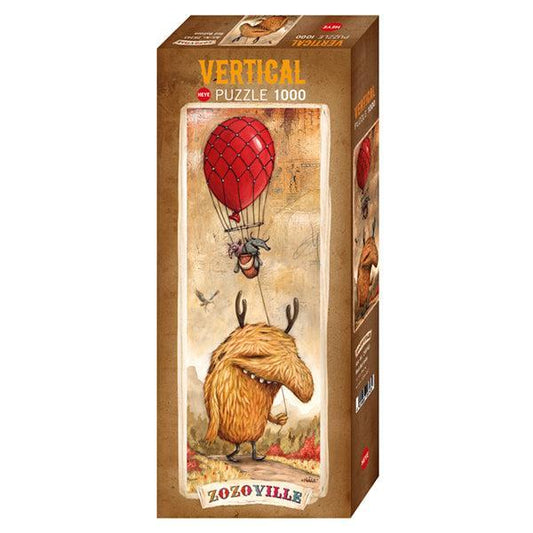 Red Balloon Zozoville 1000 Piece Panoramic Jigsaw Puzzle Heye