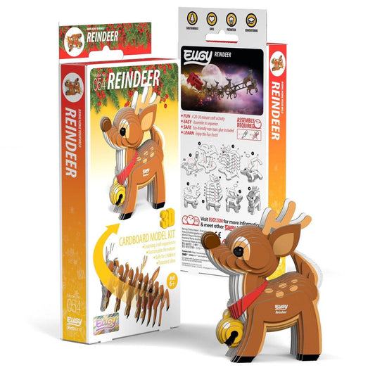 Reindeer 3D Cardboard Model Kit Eugy