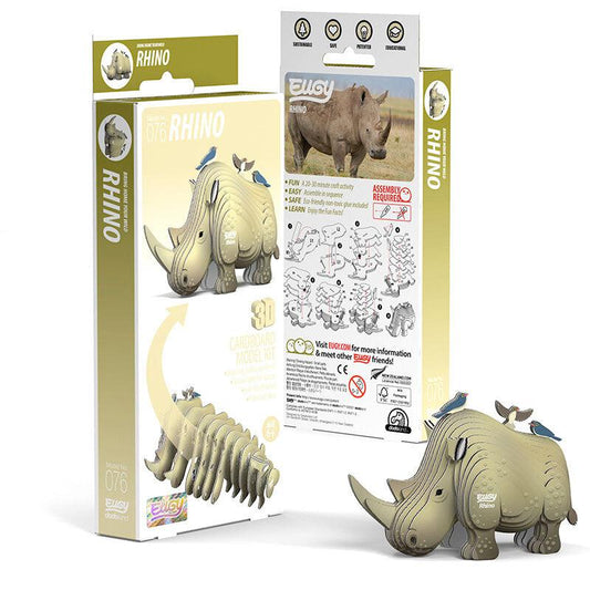 Rhino 3D Cardboard Model Kit Eugy