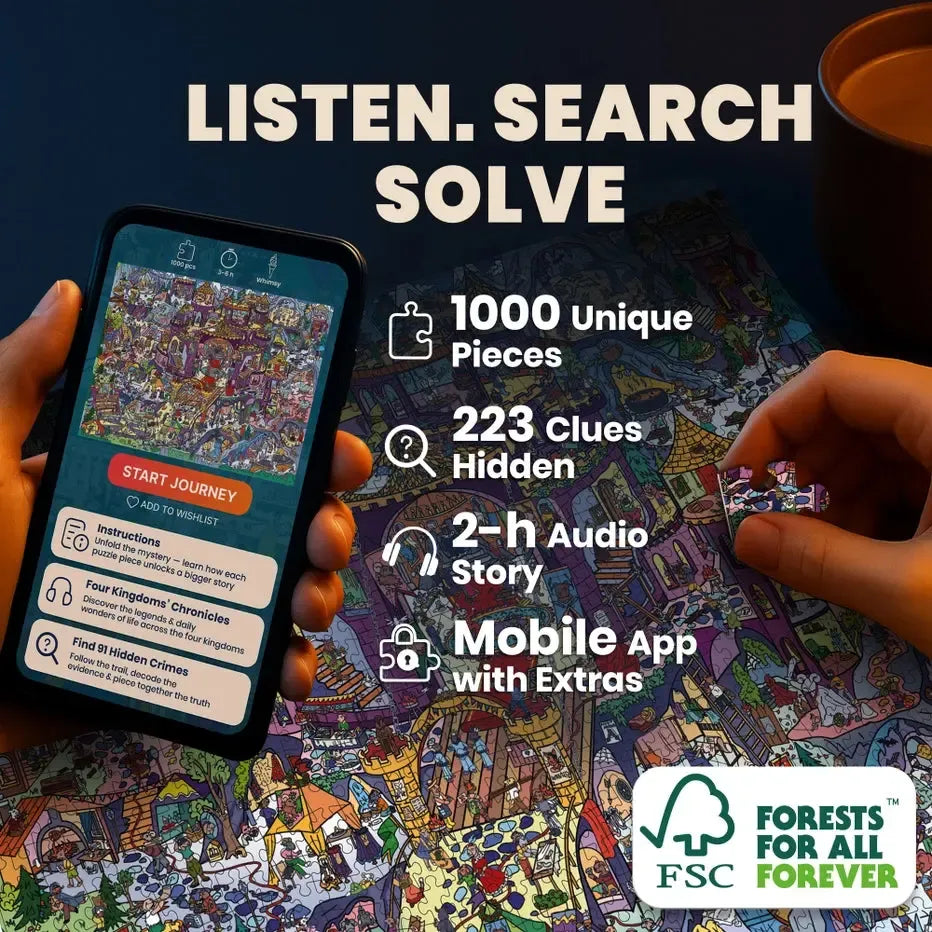 Rocktail Kingdom "Seek & See" 1000 Piece Jigsaw Puzzle Quokka