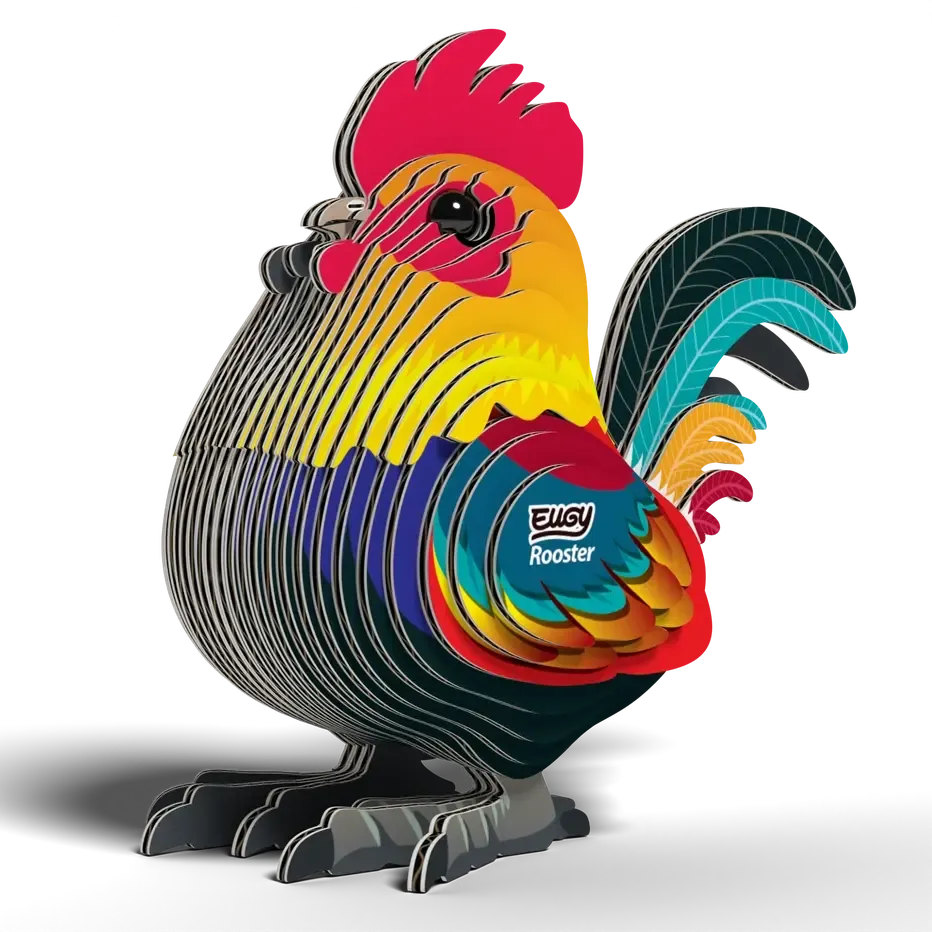 Rooster 3D Cardboard Model Kit Eugy