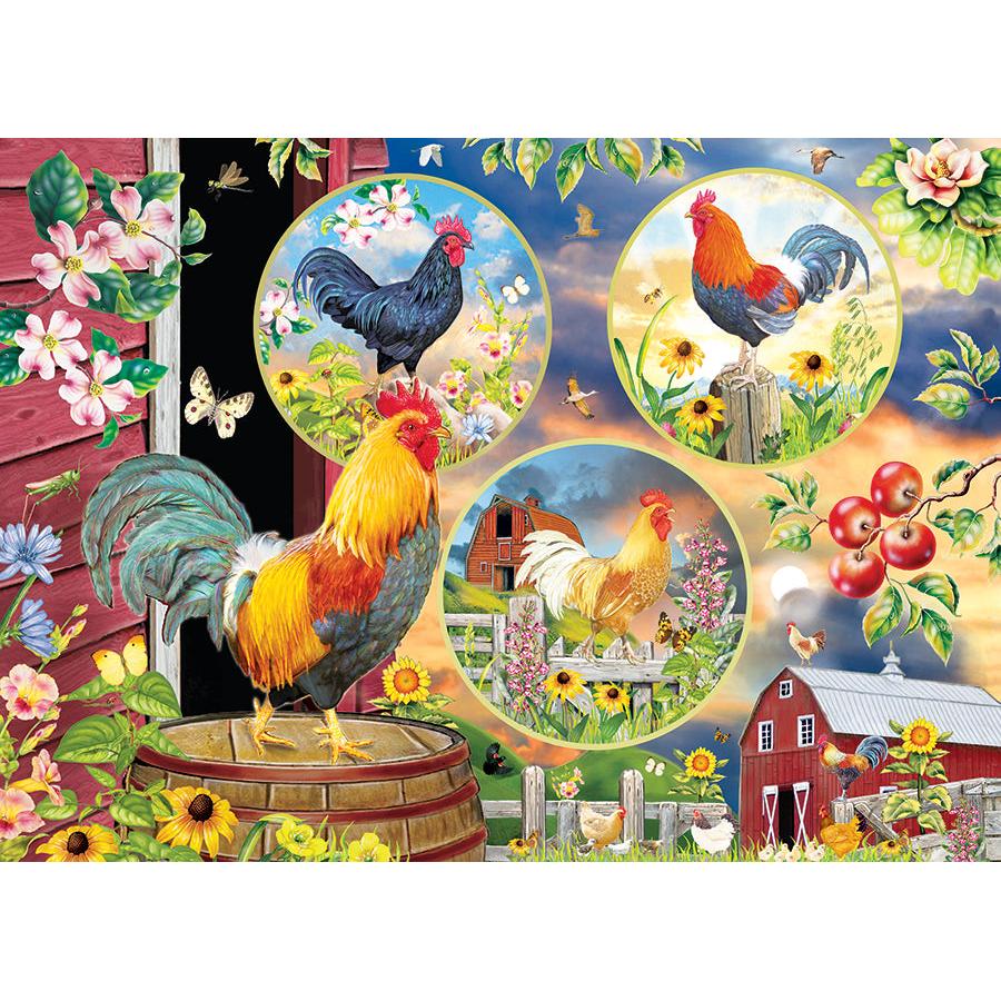 Rooster Magic 500 Piece Jigsaw Puzzle Cobble Hill