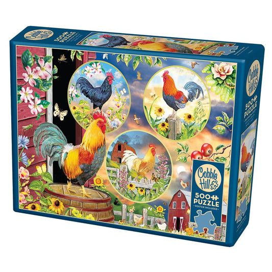 Rooster Magic 500 Piece Jigsaw Puzzle Cobble Hill