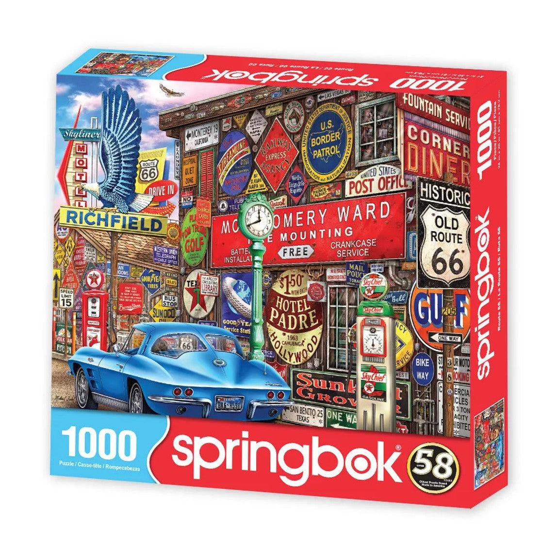 Route 66 1000 Piece Jigsaw Puzzle Springbok