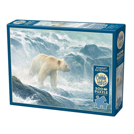 Salmon Watch - Spirit Bear 500 Piece Jigsaw Puzzle Cobble Hill