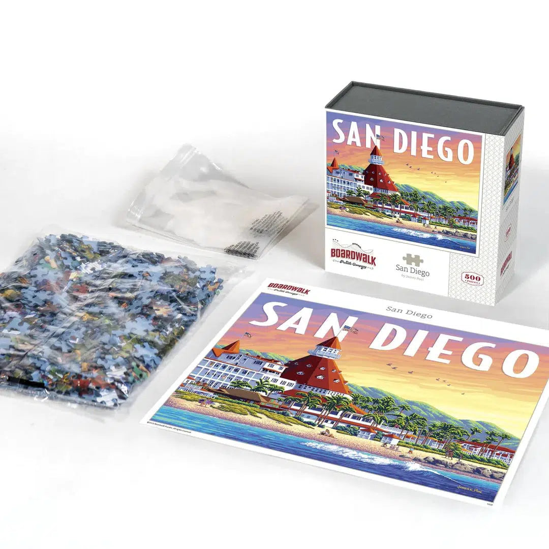 San Diego 500 Piece Jigsaw Puzzle Boardwalk