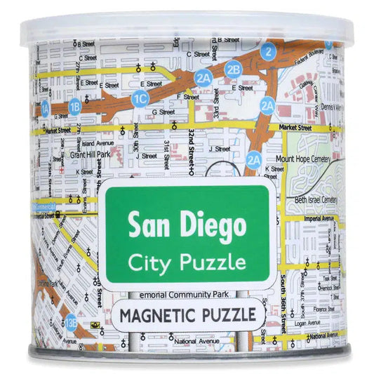San Diego City 100 Piece Magnetic Jigsaw Puzzle Geotoys