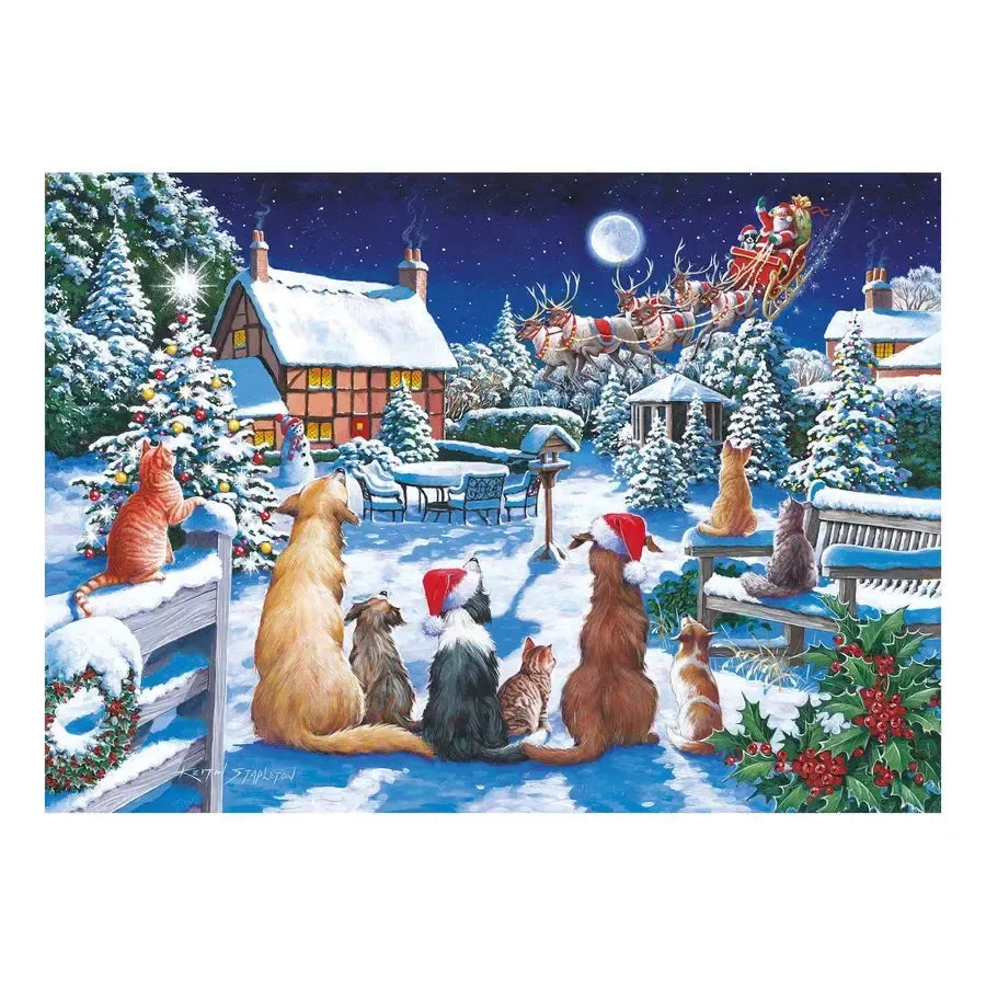 Santa Paws 150 Piece Mini Jigsaw Puzzle HOP
