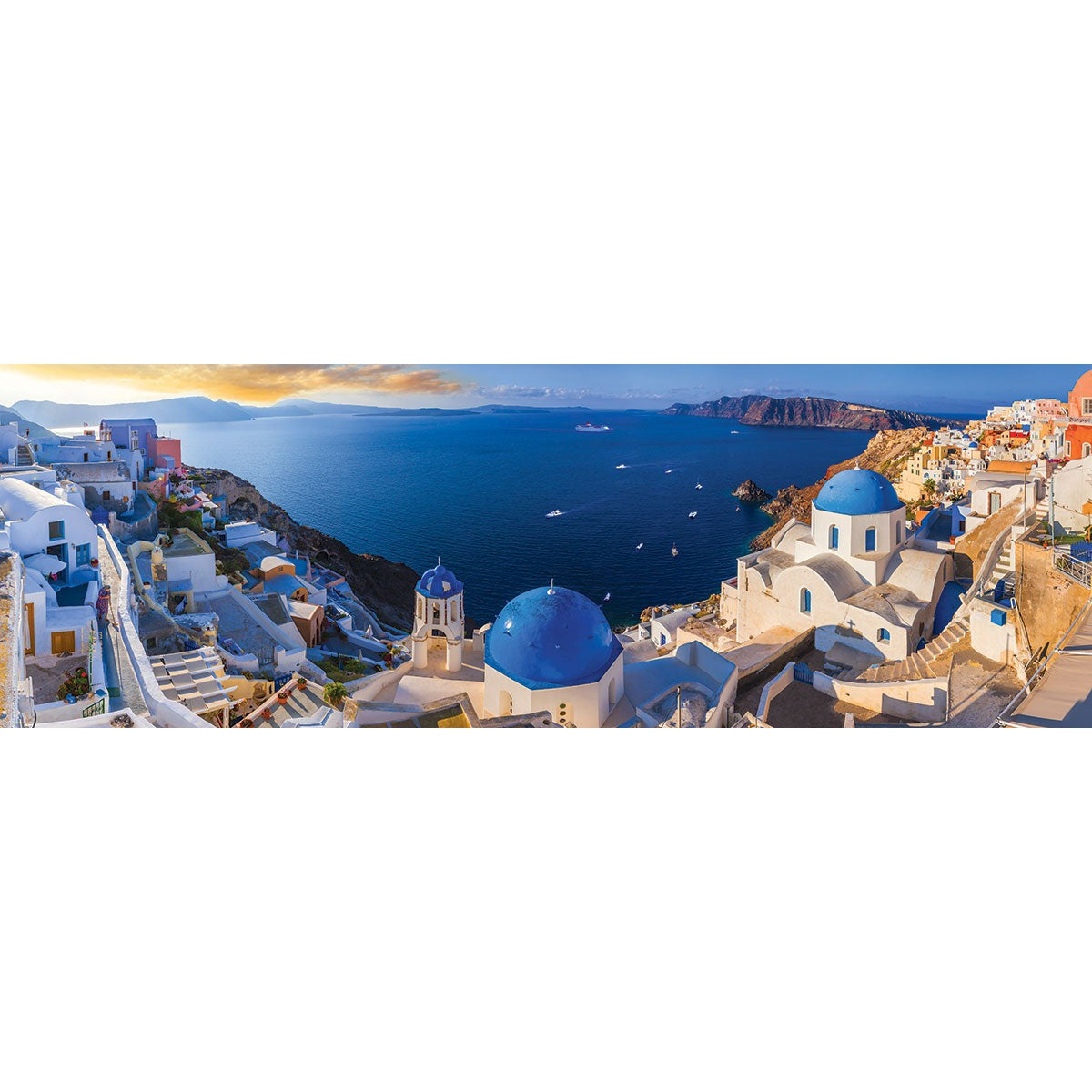 Santorini, Greece 1000 Piece Panoramic Jigsaw Puzzle Eurographics