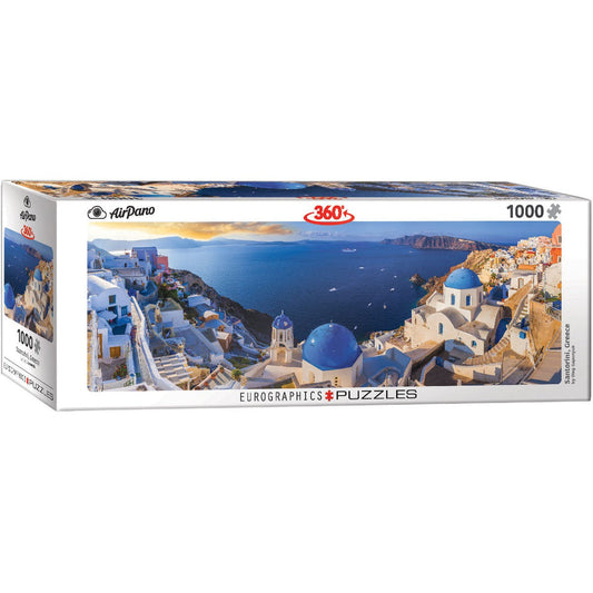 Santorini, Greece 1000 Piece Panoramic Jigsaw Puzzle Eurographics