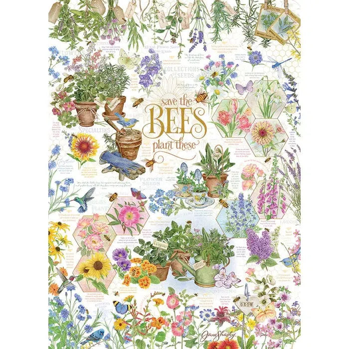 Save the Bees 1000 Piece Jigsaw Puzzle Cobble Hill