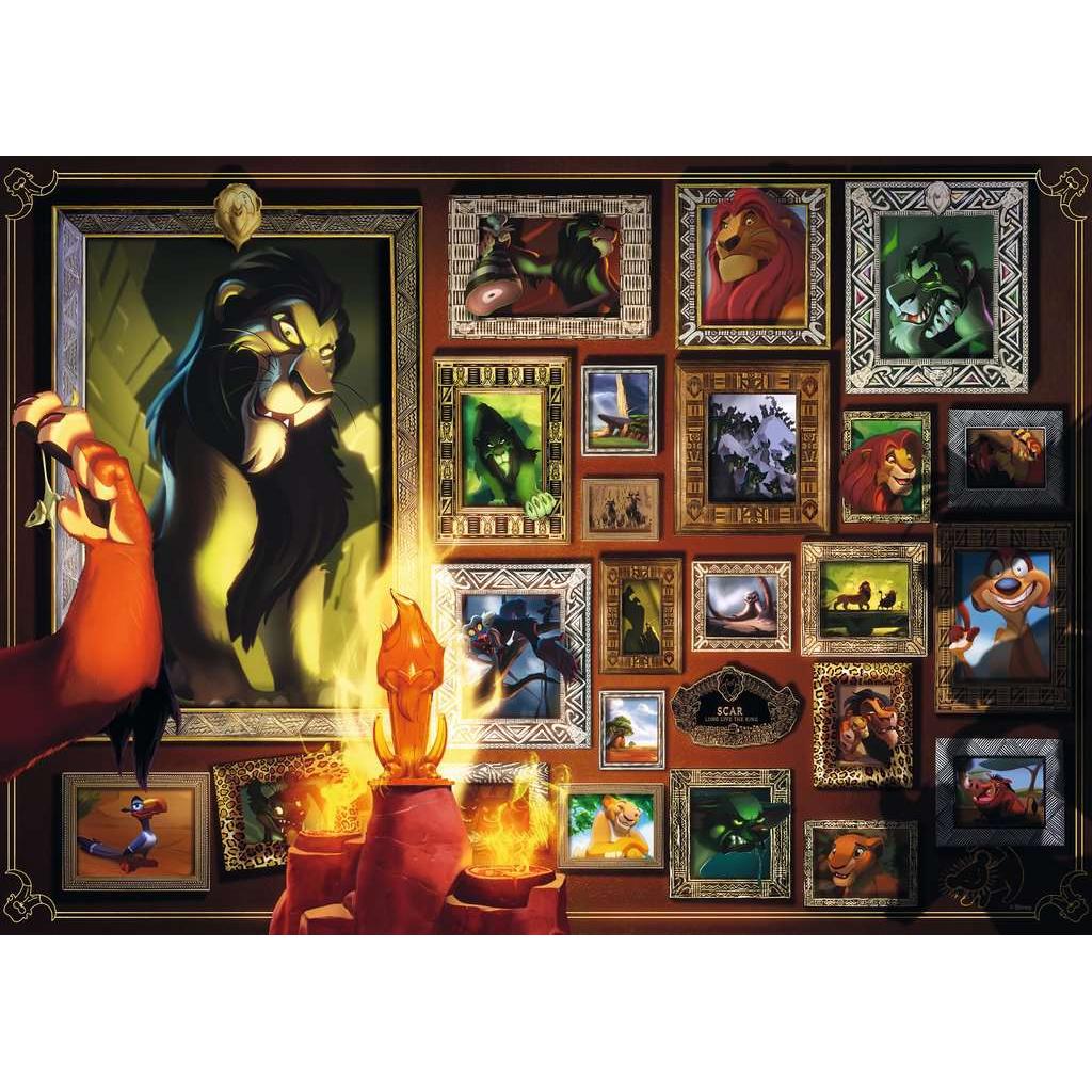 Scar "Disney Villainous" 1000 Piece Jigsaw Puzzle Ravensburger