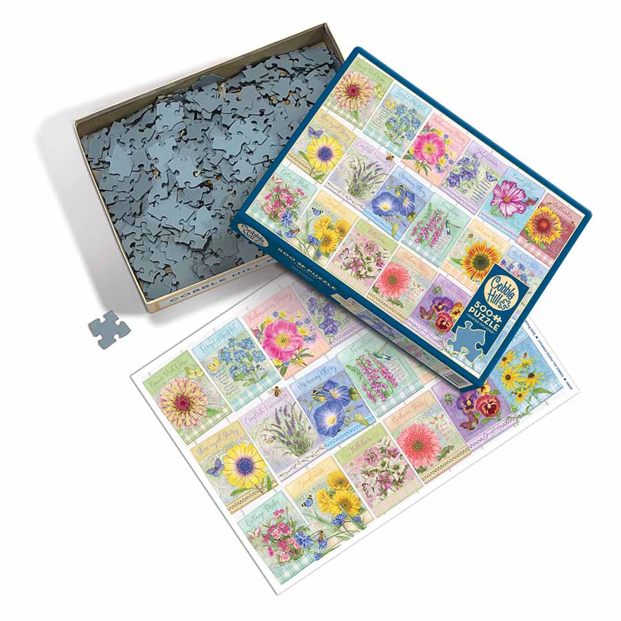 Seed Packets 500 Piece Jigsaw Puzzle Cobble Hill