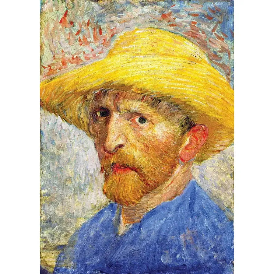 Self-portrait with a Straw Hat by Van Gogh 1000 Piece Jigsaw Puzzle Enjoy