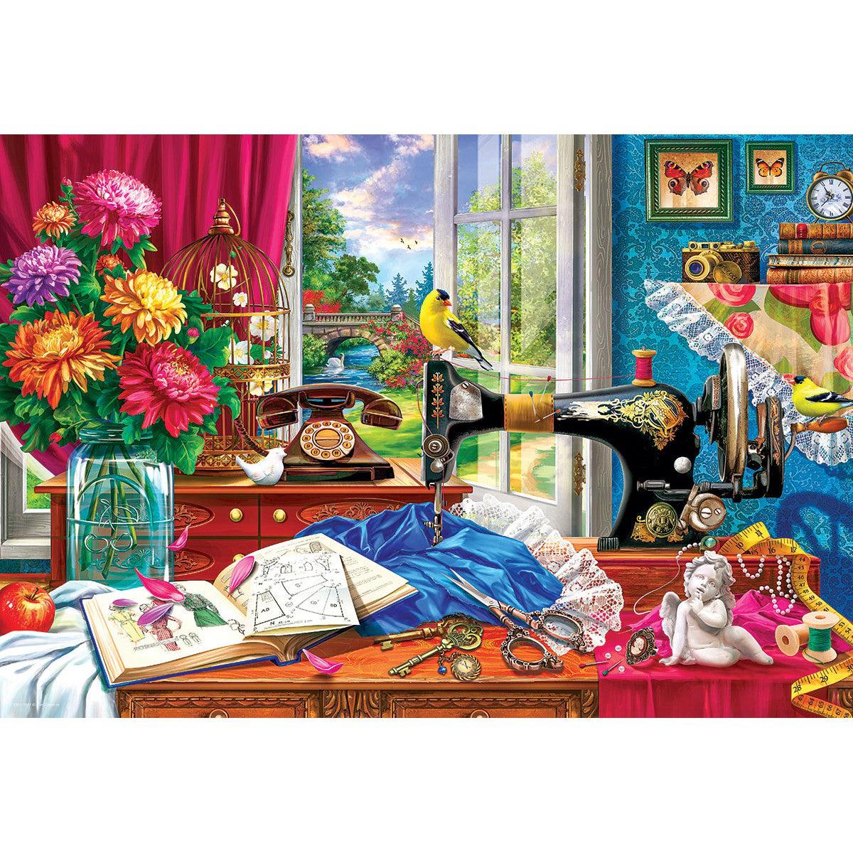 Sewing Memories 550 Piece Jigsaw Puzzle in Tin Eurographics