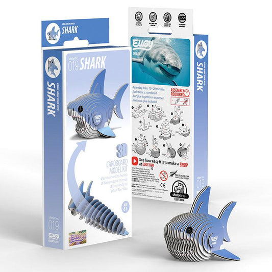 Shark 3D Cardboard Model Kit Eugy