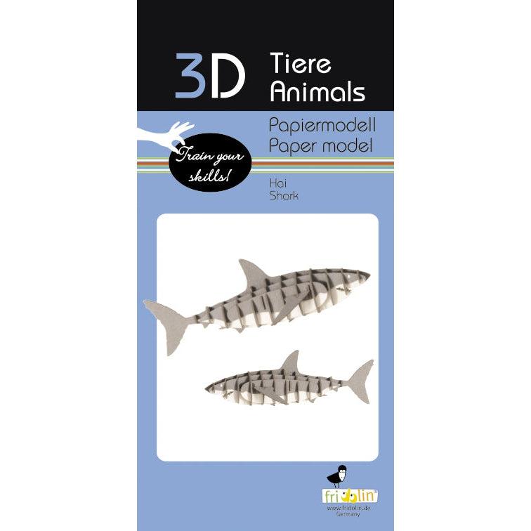 Shark 3D Cardboard Model Kit Fridolin