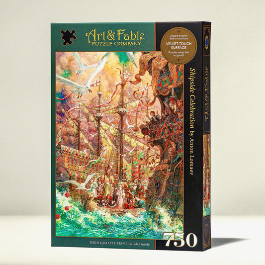Shipside Celebration 750 Piece Premium Jigsaw Puzzle Art & Fable