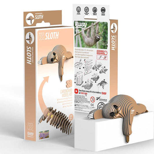 Sloth 3D Cardboard Model Kit Eugy