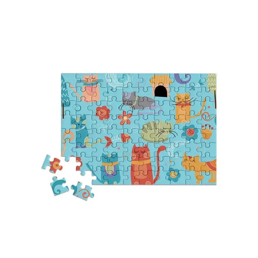 Snoozy Cats 80 Piece Mini Jigsaw Puzzle Micro Puzzles