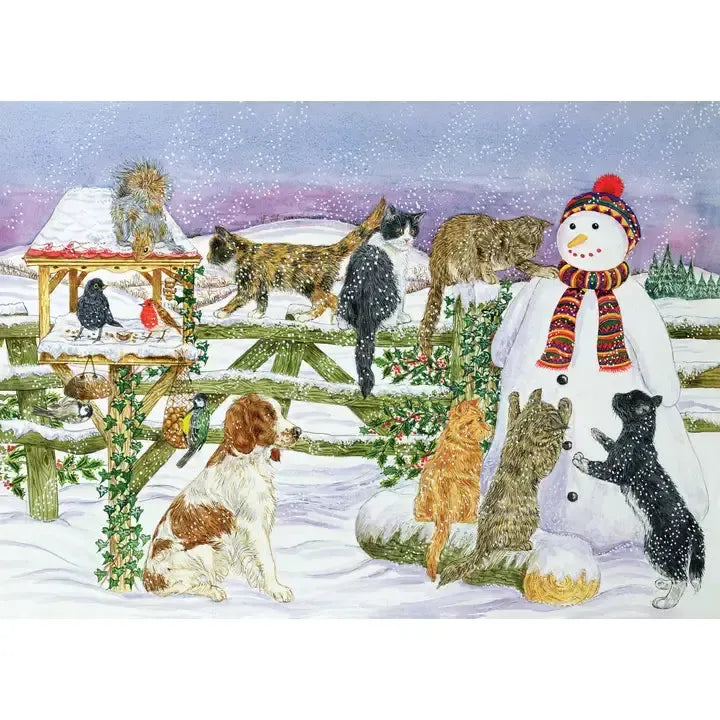 Snowman & Friends 1000 Piece Jigsaw Puzzle Peter Pauper