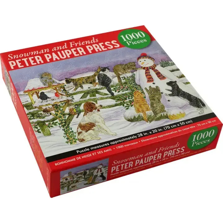 Snowman & Friends 1000 Piece Jigsaw Puzzle Peter Pauper