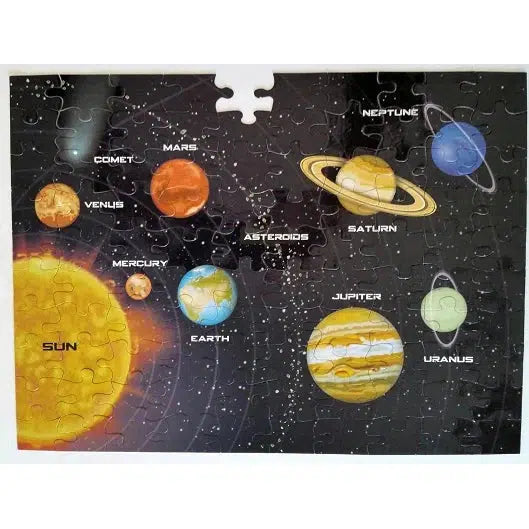 Solar System 100 Piece Magnetic Jigsaw Puzzle Geotoys